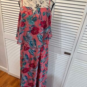 NWT- Floral Maxi Dress Large